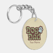Dog Dad Logo Sleutelhanger (Voorkant Links)