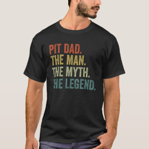 Dog Dad Man Myth Legend Pit Dad Day Pitbu T-shirt