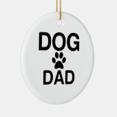 DOG DAD PAW KERAMISCH ORNAMENT (Rechts)
