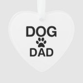 DOG DAD PAW ORNAMENT (voorkant)