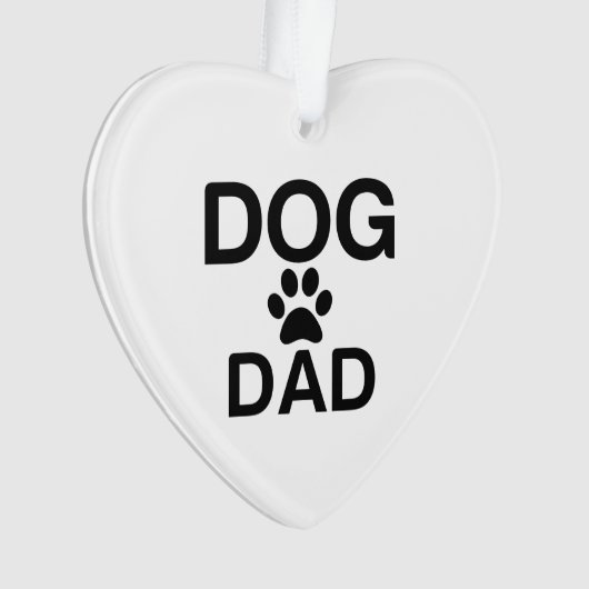 DOG DAD PAW ORNAMENT (voorkant)