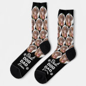 DOG DAD Personalized Cute Pet Photo Novelty Crew Sokken (Links)