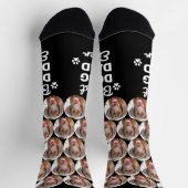 DOG DAD Personalized Cute Pet Photo Novelty Crew Sokken (Top)