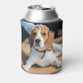 Dog Dad Personalized Pet Photo Vaderdag Blikjeskoeler (Blikje Achterkant)