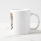 Dog Dad Portrait Personalized Number Custom Design Extra Grote Beker (Rechts)