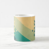 Dog Dad Retro Groovy gepersonaliseerd Koffiemok (Center)