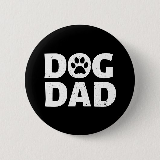 Dog Dad Ronde Button 5,7 Cm (Voorkant)