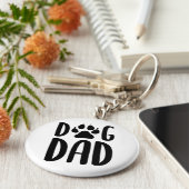 Dog Dad Sleutelhanger (Zijkant)