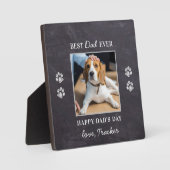 Dog Dad Specialized Pet Photo Rustic Vaderdag Fotoplaat (Voorkant)