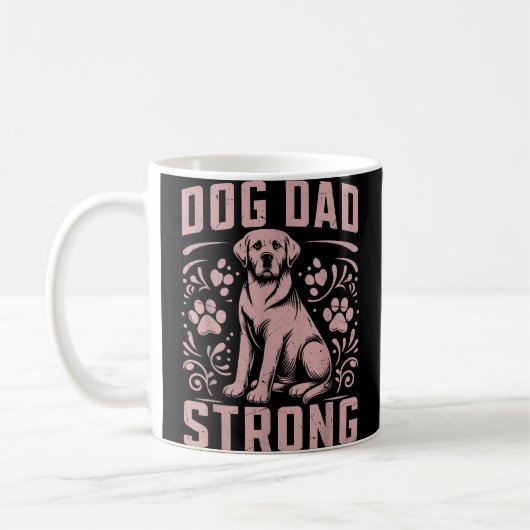 Dog Dad Strong Dog Dad Koffiemok (Links)