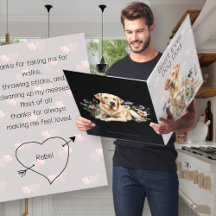 Dog Dad Vaderdag Bedankt Card