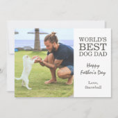 Dog Dad | Vaderdag-foto Kaart (Voorkant)