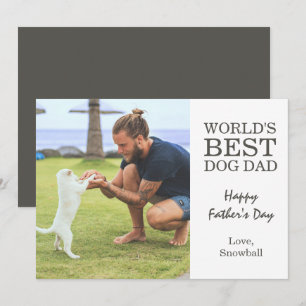 Dog Dad   Vaderdag-foto Kaart