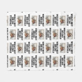 DOG DAD WORLDS BESTE aangepaste naam Foto Fleece Deken (Voorkant (Horizontaal))