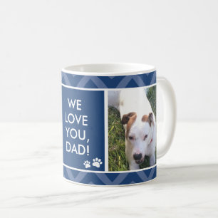 Dog Dads We/I Love You Custom Photo Blue Mok