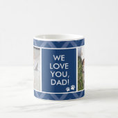 Dog Dads We/I Love You Custom Photo Blue Mok (Center)