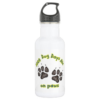 Dog Dagen Ale op poten wit waterflesje (18 oz) Waterfles