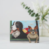 Dog dagen van de zomer briefkaart (Staand voorkant)