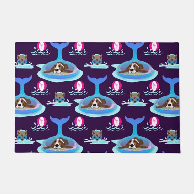 Dog dagen van de zomer deurmat (Voorkant)