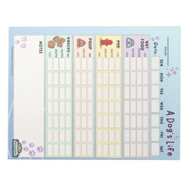 Dog Daily Tracker, Zondag Start Notitieblok