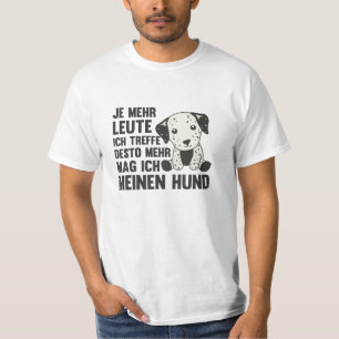 Dog Dalmatian houdt er niet van dat mensen honden T-shirt