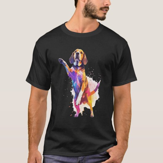 Dog Dance Competition  Dancing Beagle Dog T-shirt (Voorkant)