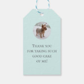 Dog dank u cadeau foto Labels Cadeaulabel (Achterkant)