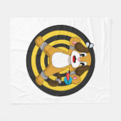 Dog Darts Dart Dartboard Fleece Deken (Voorkant (Horizontaal))