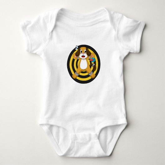 Dog Darts Dart Dartboard Romper (Voorkant)