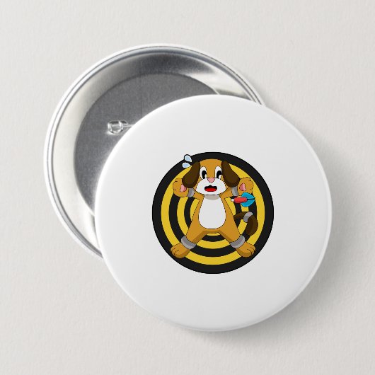 Dog Darts Dart Dartboard Ronde Button 7,6 Cm (Voorkant /achterkant)