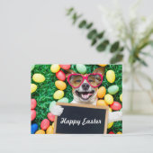 Dog Day Easter Briefkaart (Staand voorkant)