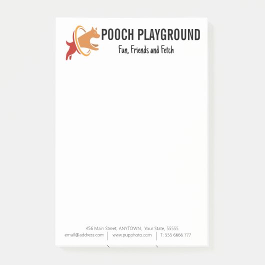 Dog Daycare Business Custom Post-it® Notes (Voorkant)