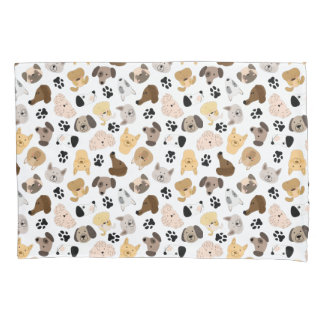 Dog Days - Hondenrassen en hond Paws Pattern Kussensloop