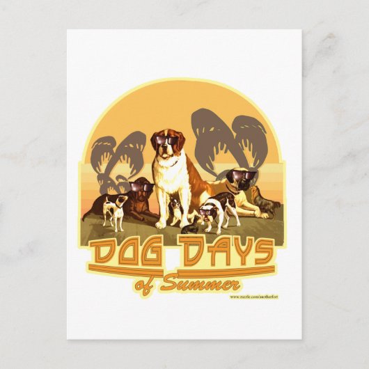 Dog Days of Summer Briefkaart (Voorkant)