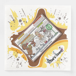 Dog Daze | Absurd Visual Humor Dinner Napkin Servet