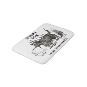 Dog Demon  Funny Cute Badmat (Gekanteld)