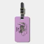 Dog Demon  Funny Cute Bagagelabel (Voorkant verticaal)