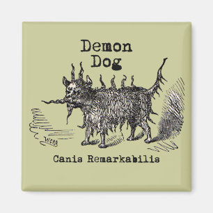 Dog Demon  Funny Cute Magneet