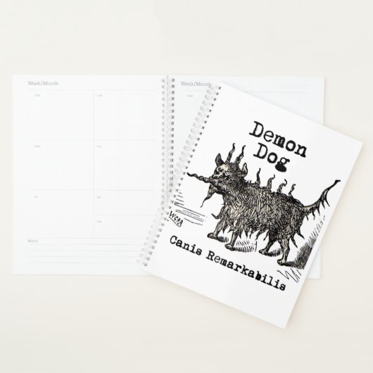 Dog Demon  Funny Cute Planner (Display)