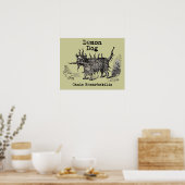 Dog Demon  Funny Cute Poster (Keuken)