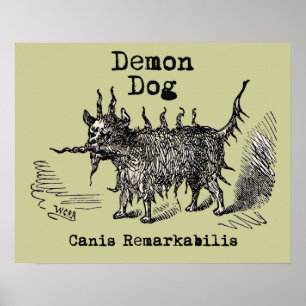 Dog Demon  Funny Cute Poster