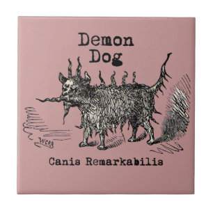Dog Demon Funny Cute Tegeltje
