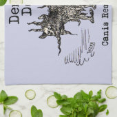 Dog Demon  Funny Cute Theedoek (Gevouwen)