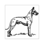 Dog Dene Rubberstempel (Afrduk)