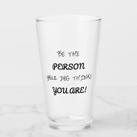 Dog denkt dat je bent glas (Voorkant)