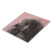 Dog die weg kijkt tegeltje (Zijkant)