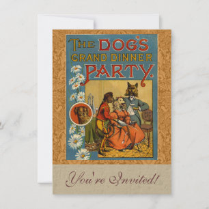Dog Dinner Party  hondenafbeelding Kaart