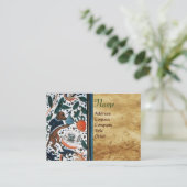 DOG DOCTOR MET KITTEN Parchment Monogram Visitekaartje (Staand voorkant)