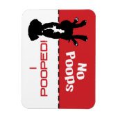 Dog Dog To Go Potty Poop Magnet - laissez le chien (Vertical)