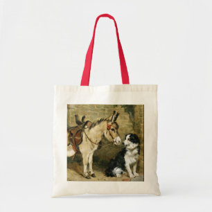 Dog & Donkey Animal Friends - kunst van Emms Tote Bag